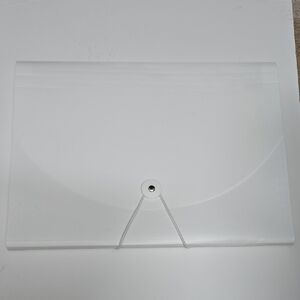 🦋 White 5 Pocket Accordian File Folder